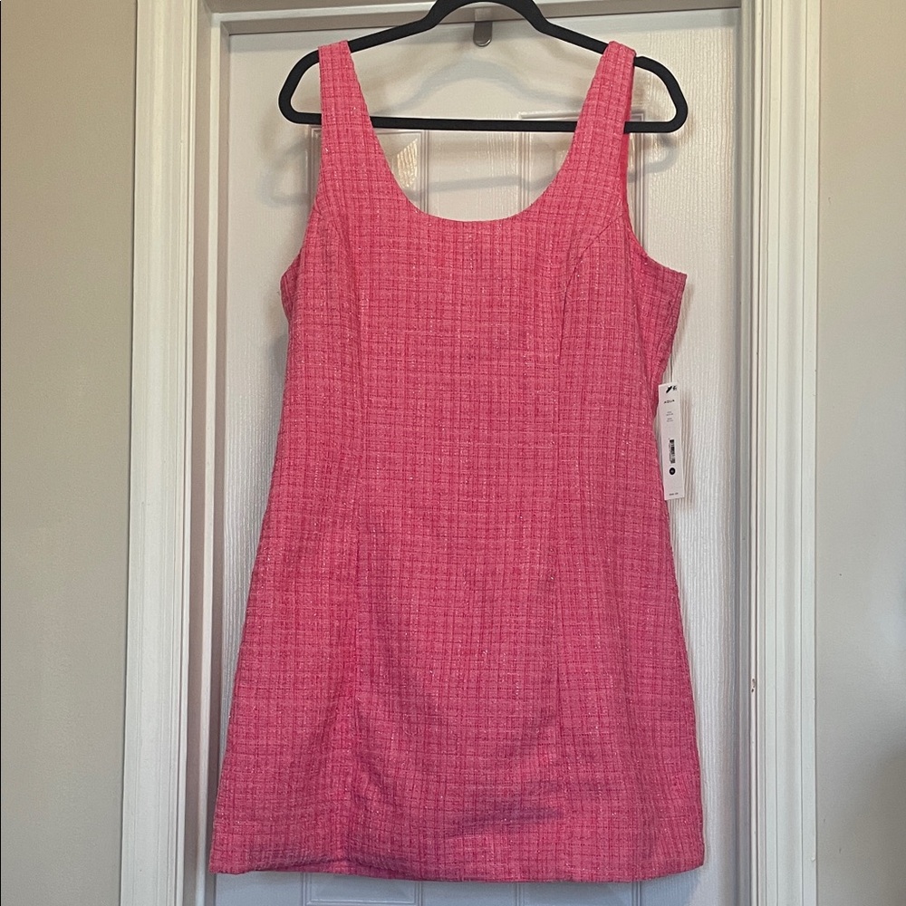 Aqua Vibrant Pink Mini Dress